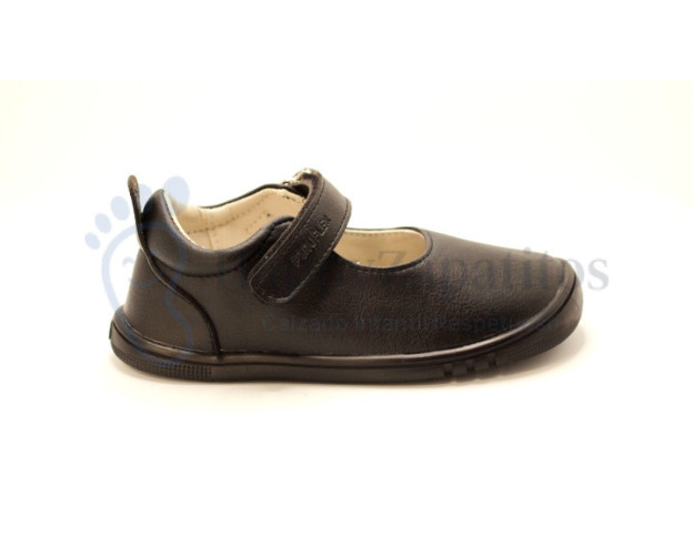 Zapato colegial respetuoso Piruflex para niña en color negro o azul marino