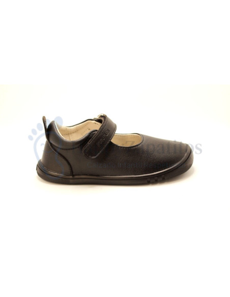Zapato colegial respetuoso Piruflex para niña en color negro o azul marino