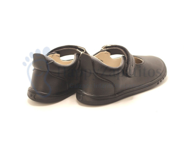 Zapato colegial respetuoso Piruflex para niña en color negro o azul marino