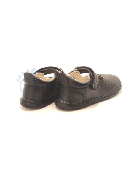 Zapato colegial respetuoso Piruflex para niña en color negro o azul marino