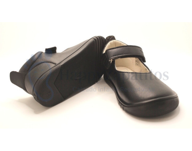 Zapato colegial respetuoso Piruflex para niña en color negro o azul marino