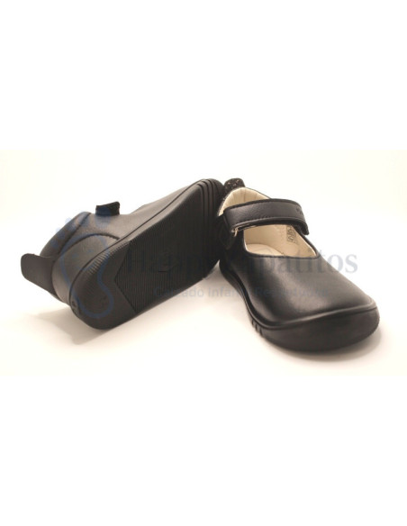 Zapato colegial respetuoso Piruflex para niña en color negro o azul marino