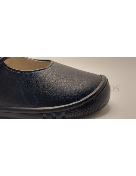 Zapato colegial respetuoso Piruflex para niña en color negro o azul marino