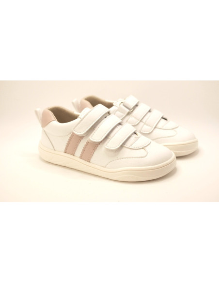 Zapatilla deportiva colegial Piruflex para niño | niña | unisex en color blanco, negro y azul marino
