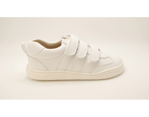 Zapatilla deportiva colegial Piruflex para niño | niña | unisex en color blanco, negro y azul marino