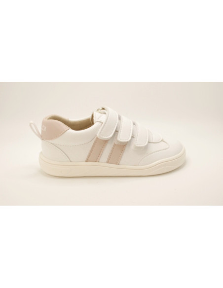 Zapatilla deportiva colegial Piruflex para niño | niña | unisex en color blanco, negro y azul marino